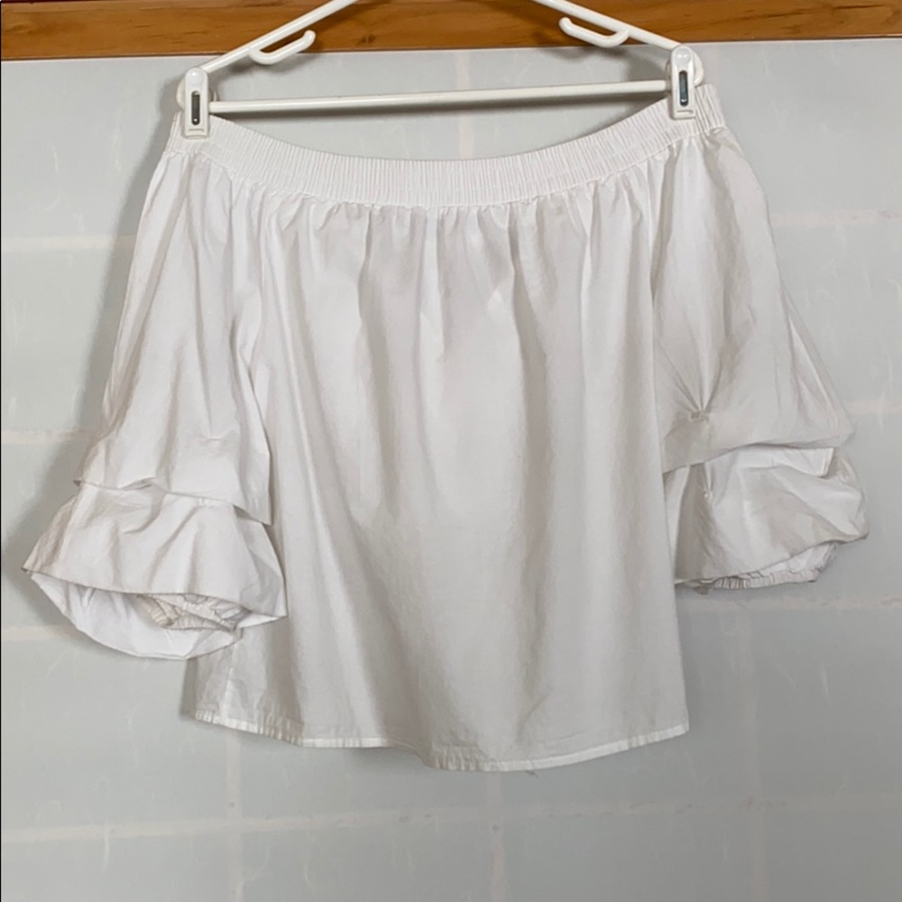 White off the shoulder top